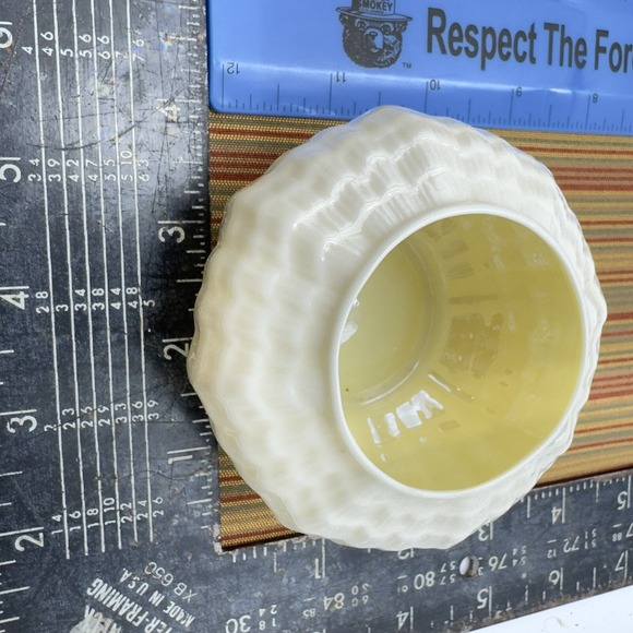 Vintage Belleek Ireland Creamer and Open Sugar Sea Shell Bone China Nautical - Picture 8 of 11